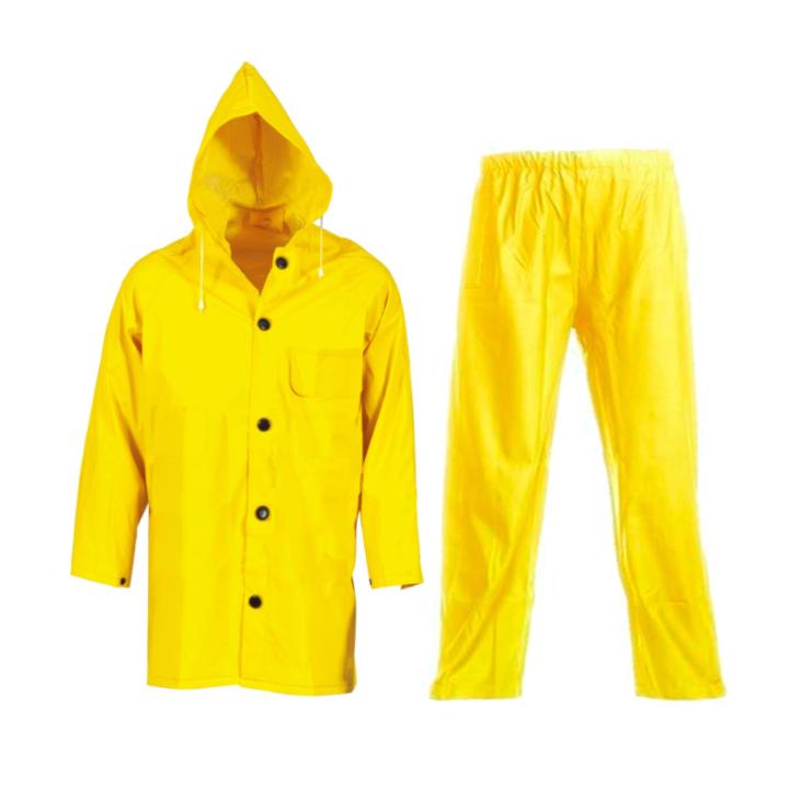 Willgard Raingear PVC Rainwear Rain Jacket with Hood and