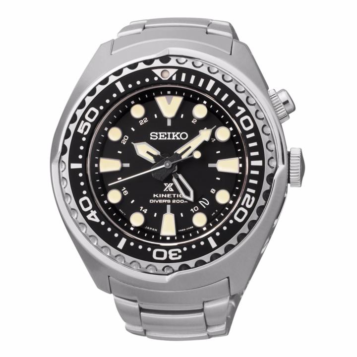 Seiko Prospex SUN019 Kinetic GMT Divers Mens Stainless Watch