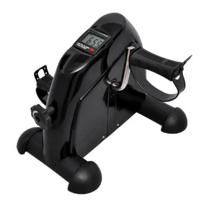 Mini Pedal Exerciser w/ LCD Display Indoor Exercise Bike Resistance Adjustable-Black
