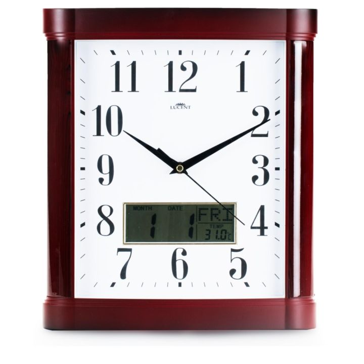 LUCENT WALL CLOCK RED FRAME 1037 Lazada PH