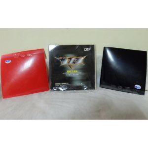 Sports In Style 729 Double Table Tennis Replacement Rubber Pad BLACK and RED