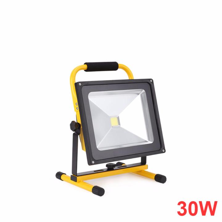 IP65 Rechargeable Flood Light 30W Outdoor Waterproof Flood Lamp Working ...