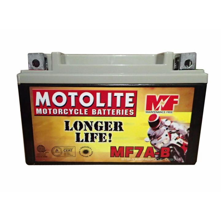 Motolite Motorcycle Battery Mf7a B Ytx7a Bs Maintenance Free Lazada Ph 4978