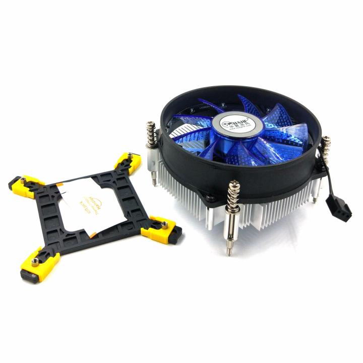 S-6 LED HF-350 CPU Cooling Fan for Intel LGA775115011511156 BLUE