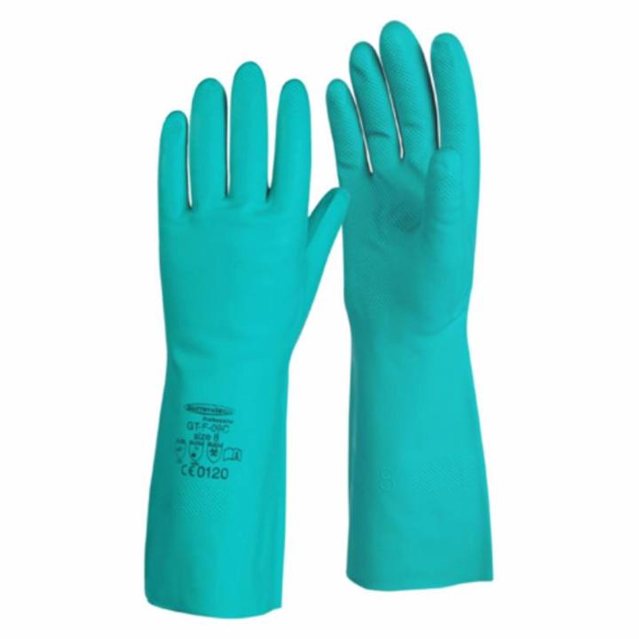 Summitech GT-F-09C 33CM Green Chemical Resistant Nitrile Gloves