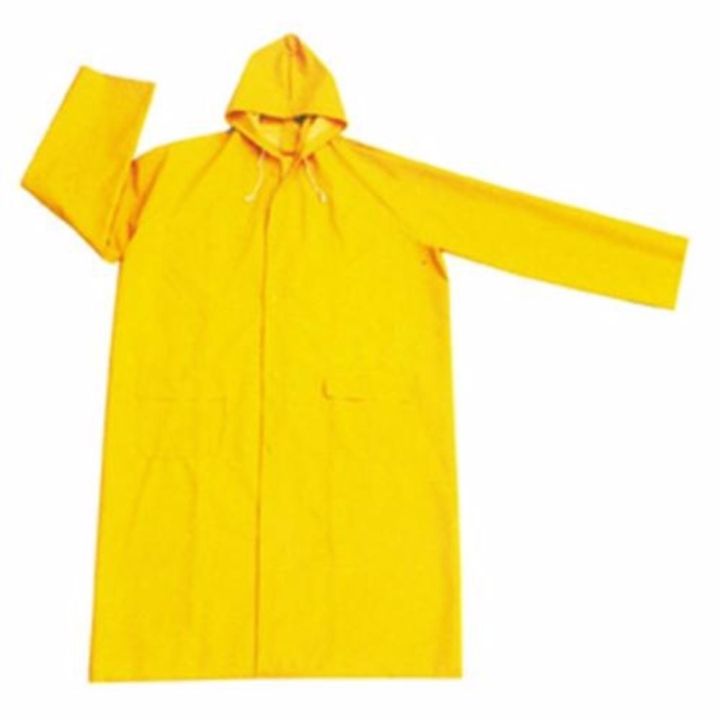 Willgard Raingear Yellow PVC Long Knee Length Rainwear Rain Jacket - Main Image