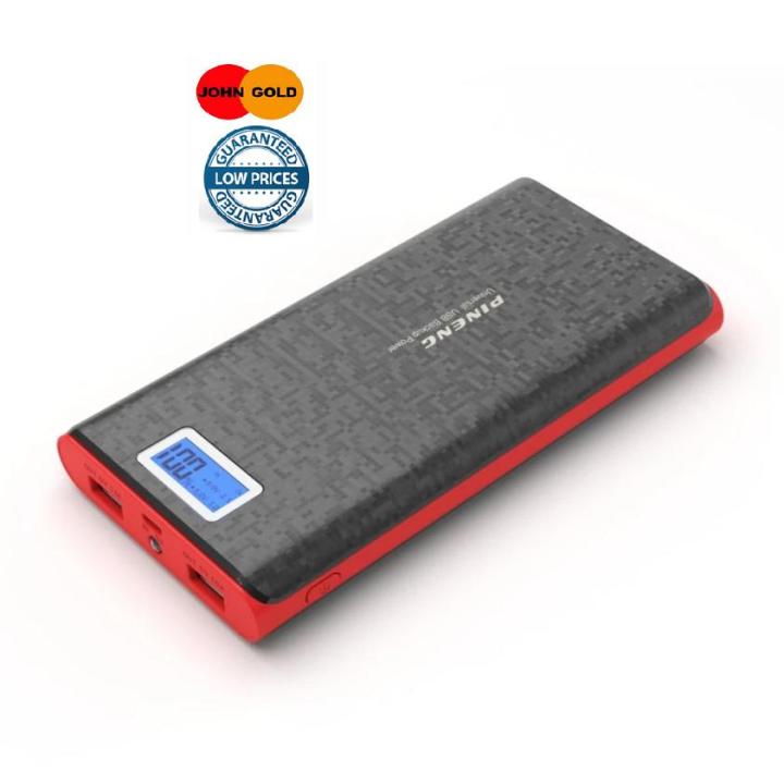 Pineng PN-920 20000mah Powerbank (Black/Red) Lazada PH