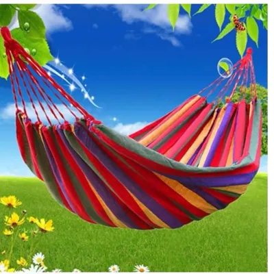 LST colorful Canvas Hammock Duyan Hanging Sleeping Bed