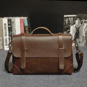 2025 Man Business Bag Tote Bag Single Shoulder Bag Large Capacity Leather Bag for Men