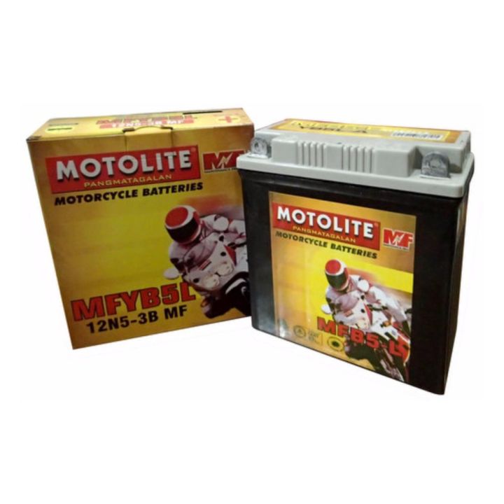 Motolite Motorcycle Battery Mfyb5 L Maintenance Free For Mio Sporty Etc Lazada Ph 1634