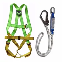 Honeywell Miller Full Body Safety Harness & Twin Tails Energy Absorbing  Lanyard Rope