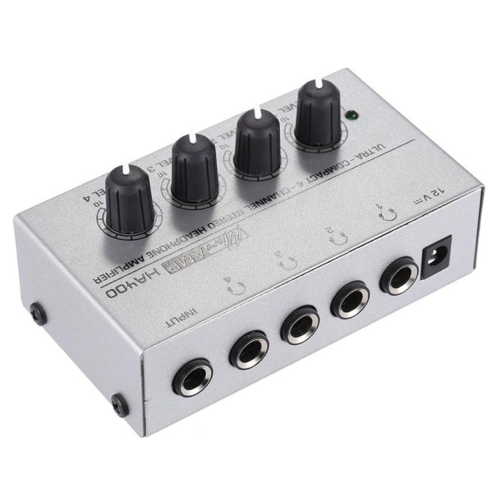 Amplificatore per Cuffie 4 canali HA400 - Ingresso Jack 6,35