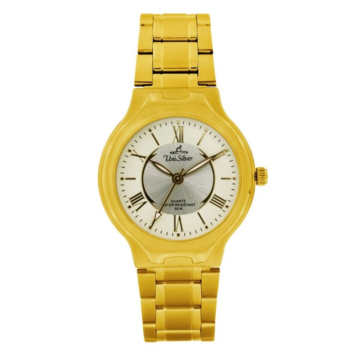 Unisilver watch outlet for ladies gold