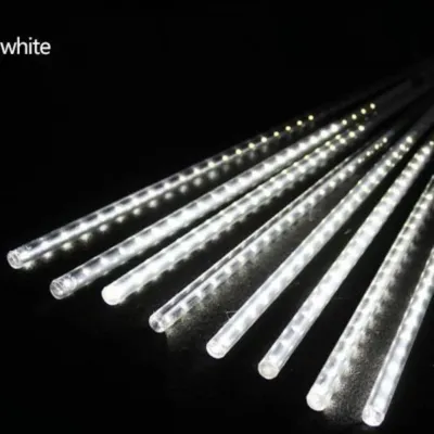 LST 50 cm Meteor Shower Rain Light Tubes Christmas Lights (White)
