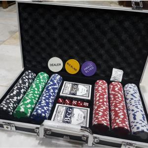 BLACK case Poker Game Poker Chips Set 300 pcs