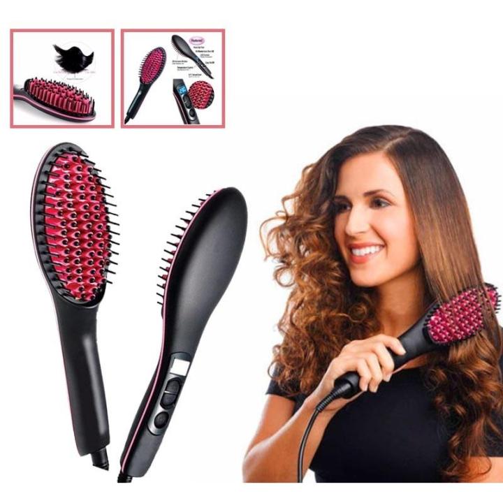 Lazada hair brush straightener hotsell