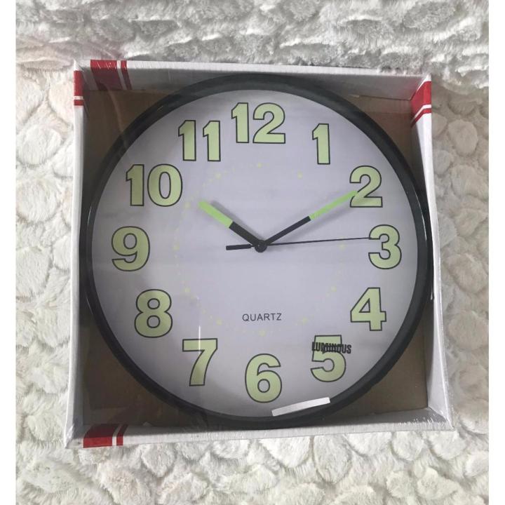 NEW 24cm Wall Clock Round Hanging Teal Plastic Clock