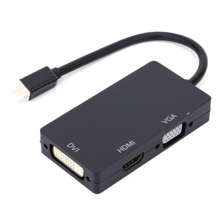 In Mini Display Port DP Thunderbolt to DVI VGA HDMI Adapter