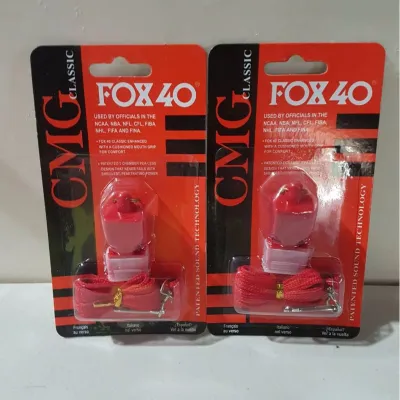 Fox 40 Whistle Red with Lanyard and Mouth Grip in 2s