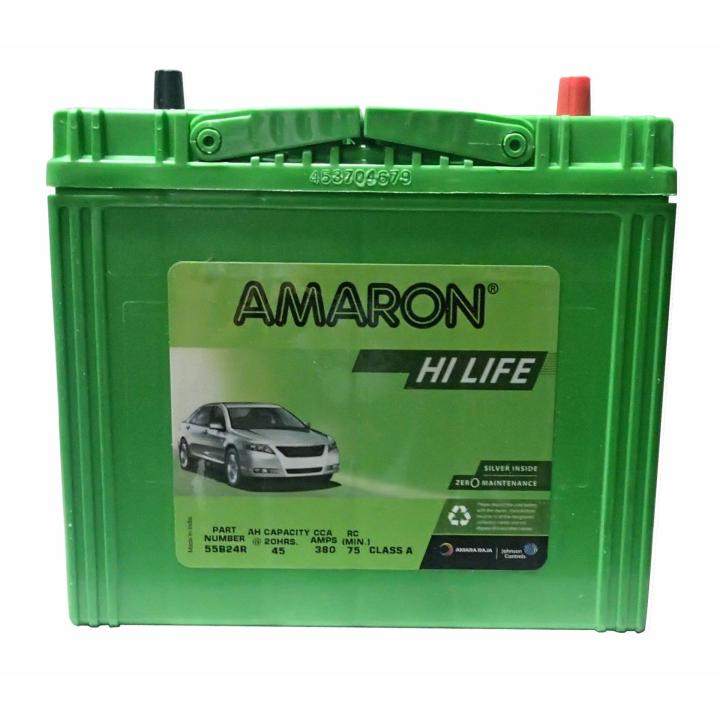 Amaron Hi Life 55B24R (1SNF - Reverse) NS60 Maintenance Free Car ...