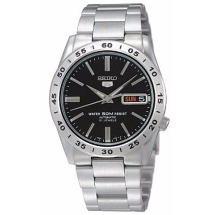 Seiko 5 Explorer SNKE01 Black Dial Stainless Steel Automatic Men s