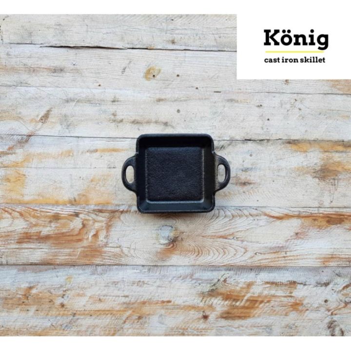 Konig Cast Iron - จานร้อน 4.5 นิ้ว | Lazada.co.th