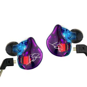 KZ ZST หูฟังมีไมค์ hybrid driver 1DD+1BA เบสลึก ถอดสายได้ - (สีColorful)