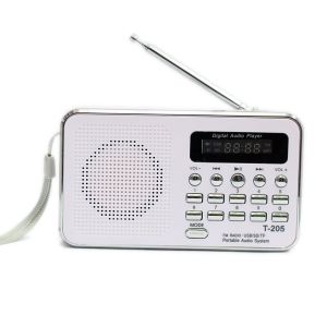 ลำโพงวิทยุ ลำโพง Mp3/USB/SD Card/Micro SD Card รุ่นT-205 /L-938(สีขาว)