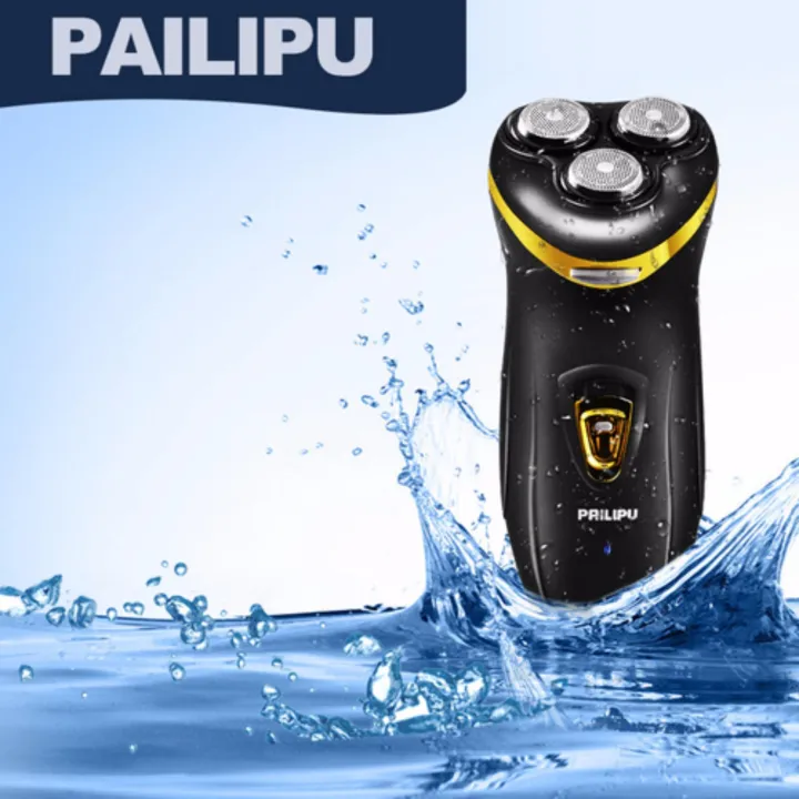 Triple Head Razor 3 Pailipu Triple 3 Heads Men Shave Washable Rechargeable | Lazada.co.th