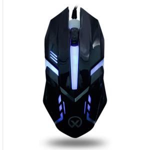 Chuột chơi game đèn led đổi nhiều sắc màu liên tục x025(đen)
