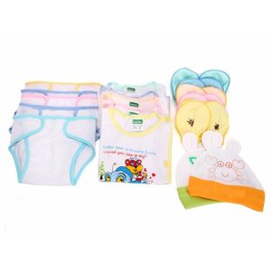 [HCM] Bộ 22 Món Cho Bé Sơ Sinh Cao Cấp (5 Áo + 5 Tã + 10 Bao Tay Chân + 2 Nón)