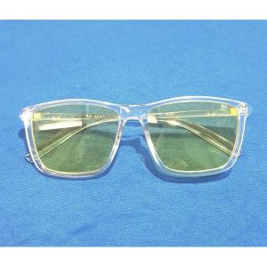 Mắt Kính Gọng Nhựa Trong Suốt Xuyên Đêm ( kính+khăn+ bao da)