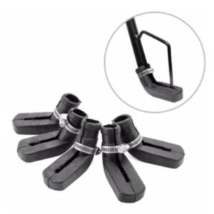 Bộ 5 cái Lót chân (cổ thắt inox) chống xe máy chống trầy nền nhà.
