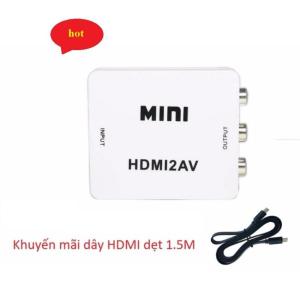 Thiết bị chuyển đổi HDMI sang AV Full HD 1080p Tặng Dây HDMI det 15m