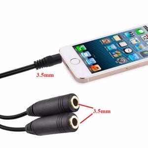 Cáp chia Audio 1 a 2 cổng 3.5 chất lượng cao