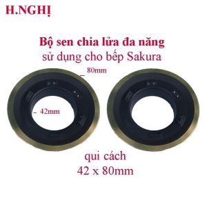 [HCM]Mâm chia lửa bếp ga sakura sử dụng cho các dòng bếp Sakura 42-80 ( đen )linh kiện bếp gas sakura