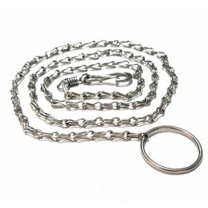 Dây Xích Đan Kép Inox 304 Loại Nhỏ Chiều Dài Từ Đầu Đến Móc Cài 128 mét Chuyên Dùng Móc Dây Dắt Thú Cưng