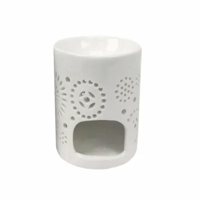 Đèn tinh dầu sứ trắng (hình trụ) UBL DH0452