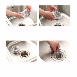 100 Túi Lưới Lọc Rác Bồn Rửa chén Dùng 1 Lần tiện lợi - Cực Sạch 90mm X 90mm