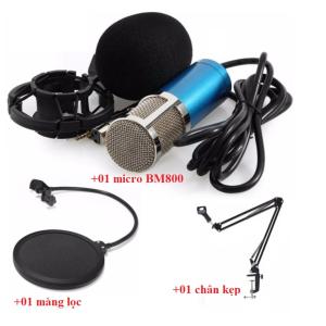Combo Micro BM800 + Filter Lọc + Chân kẹp Micro NB35 chất lượng cao