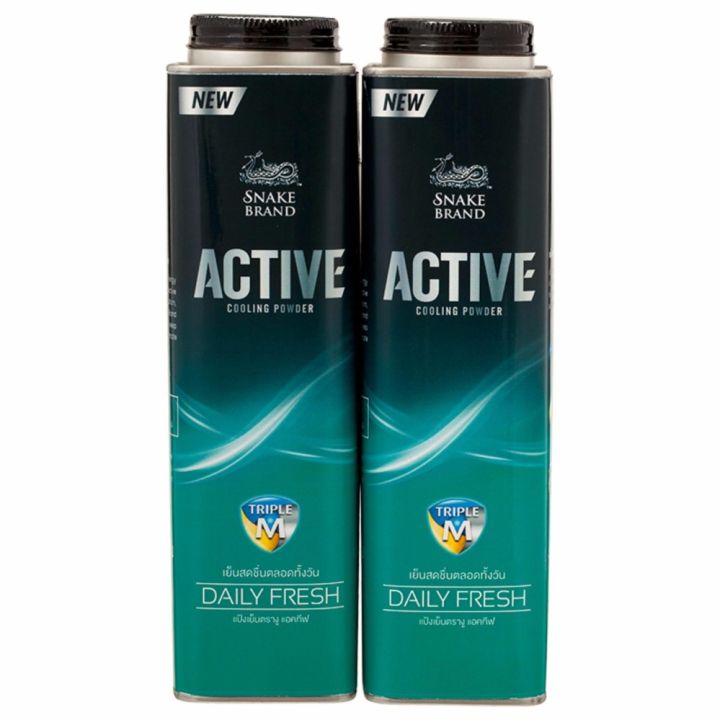 Phấn Lạnh Snake Brand Active Daily Fresh Cho Nam 300gr