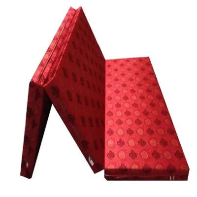 Nệm Bông Gòn Ép Hàn Quốc Gấp 3 Áo Gấm Valize 140X200X5CM