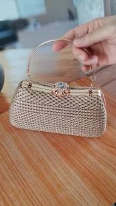 Tas Dompet Handbag Pesta Kondangan Wisuda Import Mewah Kristal Diamond Hardcase 2888210