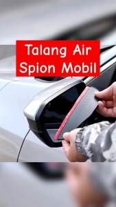 Talang Air Spion Mobil Isi 2Pcs Kanan dan Kiri - Anti Fog Kaca Spion Mobil / Pelindung Kaca Spion Mobil Anti Embun