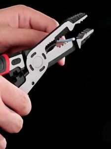 COD 8.5 inchTang fungsi 10 in 1 Tang Pliers Tukang Listrik Multifungsi Tang Jaring-hidung Tang Penjepit Kawat Baja Khusus Tang Pengupasan Kawat Artefak Pengupasan Kawat
