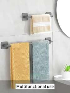 🅼🅹 Space Aluminum Bathroom Towel Rack Storage Rack Towel Bar COD