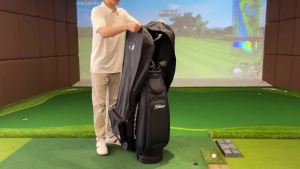 PLAYEAGLE Waterproof Golf Bag Rain Cover Easy Folded Double Zipper Light Weight Golf Travel Bag