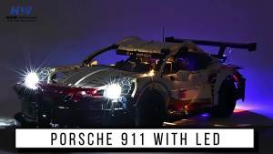 Porsche 911 Building Blocks 1:10 Sport Car Compatible Lego Technic Car Model 1631PCS Toys For Boys Kids and Adult Birthday Gift