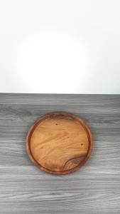Nampan Kayu Mahoni Model Bibir Ukuran 30 cm