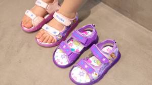 Sandal Anak Perempuan Selop LED Motif FROZEN JPR 006 Import Kekinian